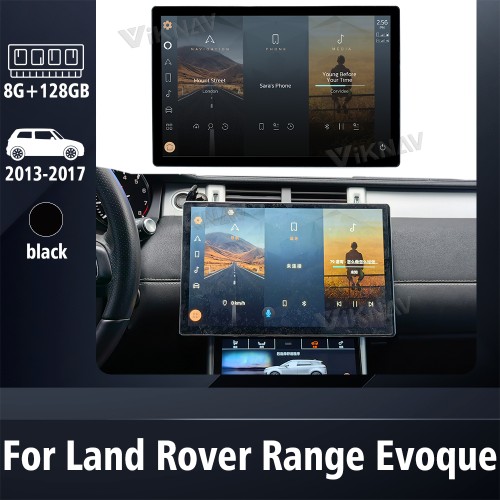 Viknav 13.3 Inch Android Multimedia Player For Land Range Rover Vogue Sport Evoque 2013-2018 Car Radio Wireless Carplay Auto Stereo Receiver(128GB)