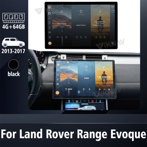 Viknav 13.3 Inch Android Multimedia Player For Land Range Rover Vogue Sport Evoque 2013-2018 Car Radio Wireless Carplay Auto Stereo Receiver(64GB)