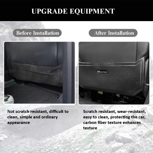 Viknav Suitable for F150 Raptor seat back modification door anti kick panel interior upgrade decorative pad