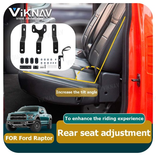 Viknav Black Adjustment Rear Seat Recline Kit Sets Suitable For Ford F150 2015-2019 Seat Adjustment Bracket After-Market Parts