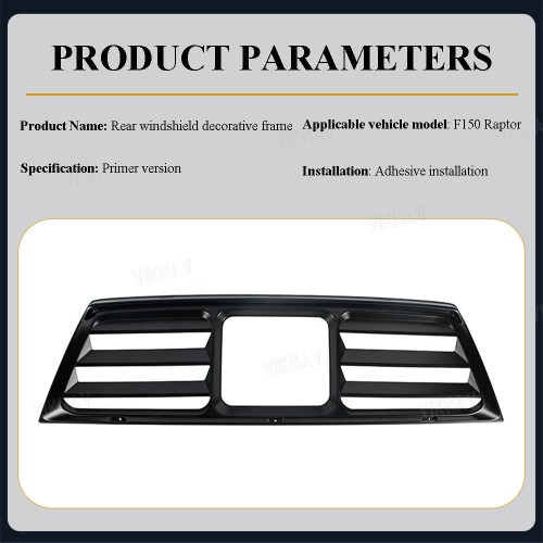 Viknav Suitable for 2021-2022 Ford F150 new Raptor rear windshield protective frame decorative modification parts