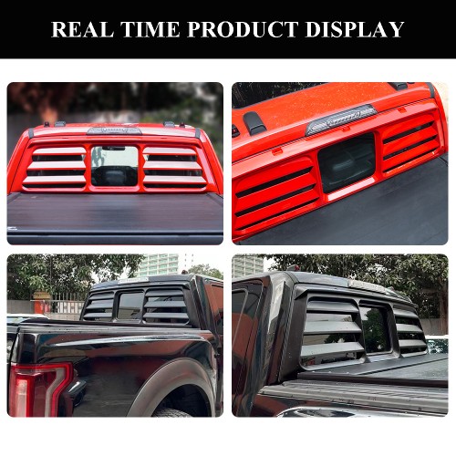 Viknav Suitable for 2021-2022 Ford F150 new Raptor rear windshield protective frame decorative modification parts