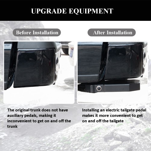 Viknav Rear Bedstep Retractable Bumper Truck Tailgate Step Suitable for Ford Raptor F150 rear tailgate electric foot pedal foot pedal rear bumper electric Foldable pedal