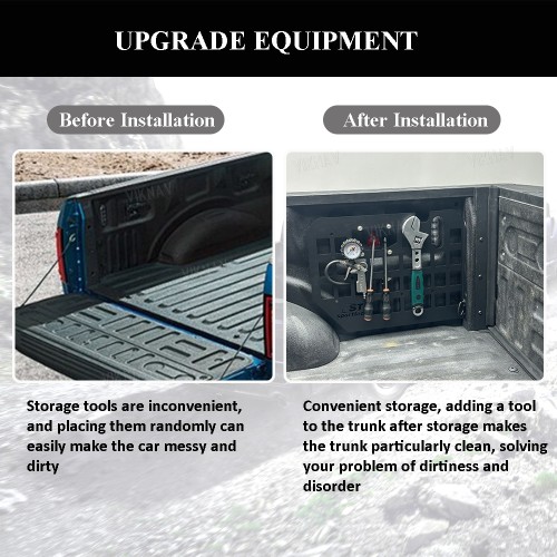 Viknav Suitable for Ford Raptor F150 modified trunk pickup truck compartment side miscellaneous tool storage board expansion board