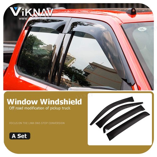 ViknavTruck Window Deflector for 2015-2023 Ford F150 Rain Guards Compatible With Ford F150 Raptor Models- Custom Window Visors for F150 Pickup Off-Road Modification Parts