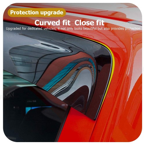 ViknavTruck Window Deflector for 2015-2023 Ford F150 Rain Guards Compatible With Ford F150 Raptor Models- Custom Window Visors for F150 Pickup Off-Road Modification Parts