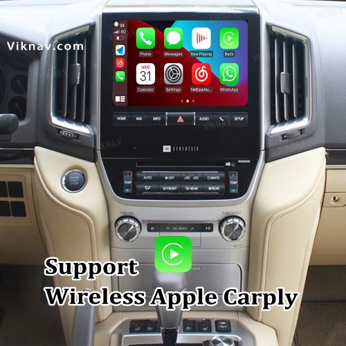 Viknav Fit For Original Car Screen Linux System For Toyota LC200 2016-2021 Wireless Apple CarPlay Android Auto
