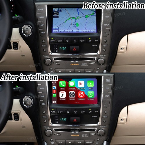 Viknav Linux System For Lexus IS 2009 -2012 Wireless Apple CarPlay Android Auto Only Support Original Car Screen