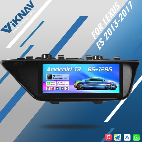 Viknav Android Car Radio For Lexus ES ES250 ES300 2013-2017 GPS Navigation Anti-glare Screen Multimedia Player Radio Audio Stereo(128GB)