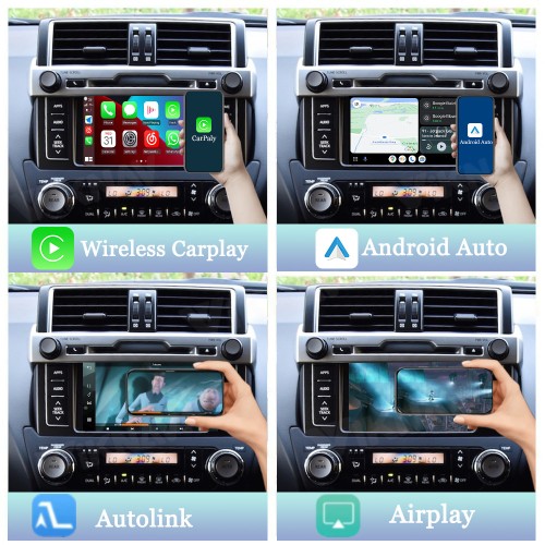 Viknav Linux System OEM Car For Toyota Prado Pioneer 2014-2017 Upgrade Decoder Box MuItimedia Wireless CarPlay Android Auto