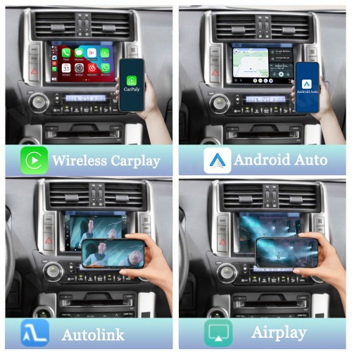 Viknav Linux System OEM Car For Toyota Prado Panasonic 2014-2017 Upgrade Decoder Box MuItimedia Wireless CarPlay Android Auto