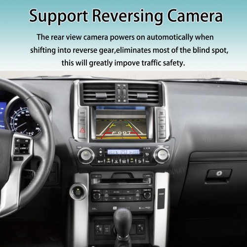 Viknav Linux System OEM Car For Toyota Prado Panasonic 2014-2017 Upgrade Decoder Box MuItimedia Wireless CarPlay Android Auto
