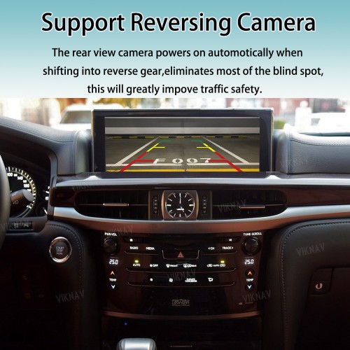 Viknav Linux System For Lexus LX570 2009-2021 Wireless Apple CarPlay Android Auto only support original car Screen