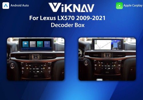 Viknav Linux System For Lexus LX570 2009-2021 Wireless Apple CarPlay Android Auto only support original car Screen