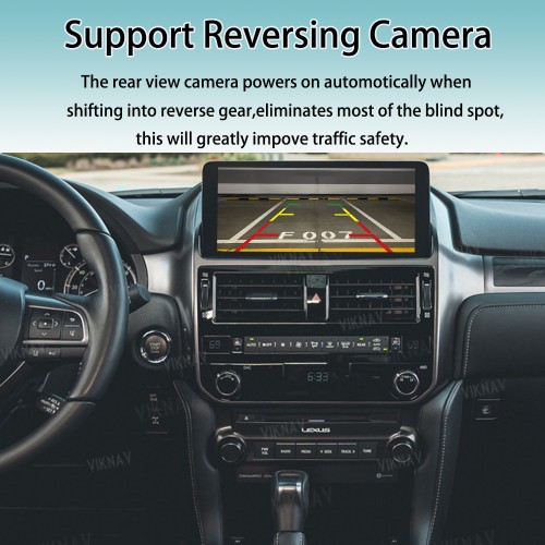 Viknav Linux System For Lexus GX 2009-2023 Wireless Apple CarPlay Android Auto Only Support Original Car Screen