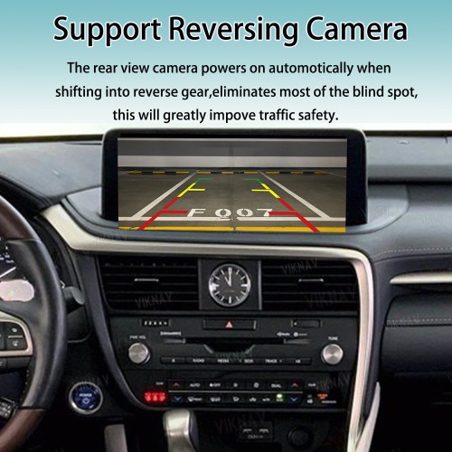 Viknav Linux System For Lexus RX 2014-2022 Wireless Apple CarPlay Android Auto Only Support Original Car Screen