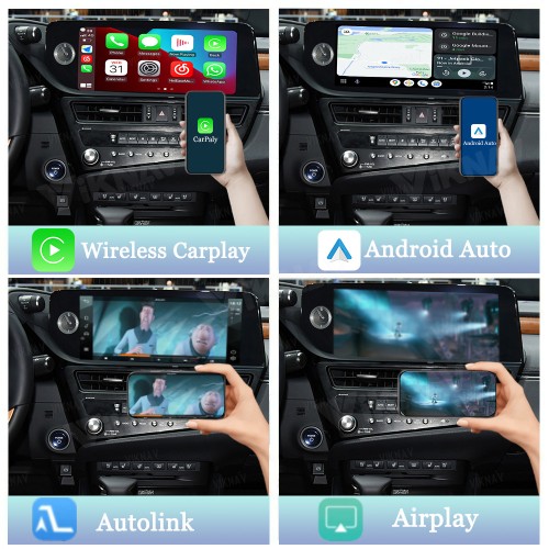 Viknav Linux System For Lexus ES 2015-2022Wireless Apple CarPlay Android Auto Only Support Original Car Screen