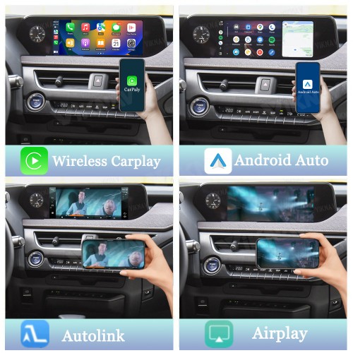 Viknav Linux System For Lexus UX 2019-2022 Wireless Apple CarPlay Android Auto Only Support Original Car Screen