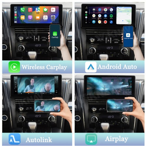 Viknav Linux System For Lexus LM 2020-2022 Wireless Apple CarPlay Android Auto Only Support Original Car Screen