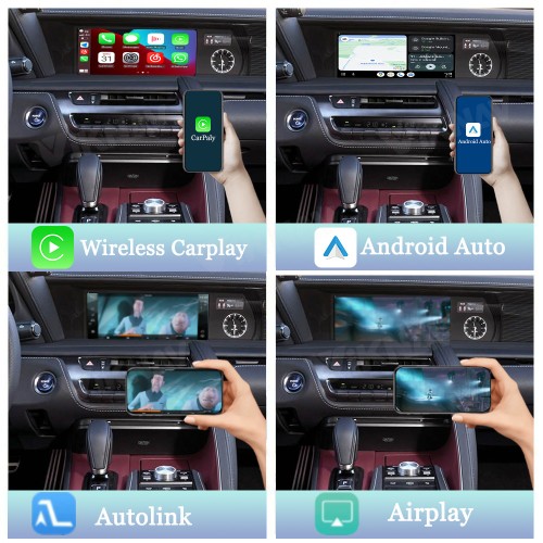 Viknav Linux System For Lexus LC500 2018-2020 Wireless Apple CarPlay Android Auto Only Support Original Car Screen