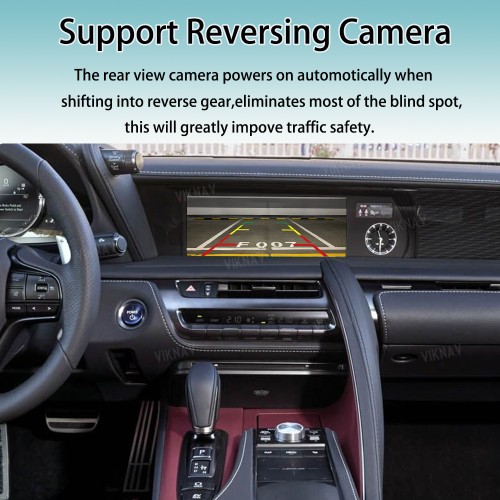 Viknav Linux System For Lexus LC500 2018-2020 Wireless Apple CarPlay Android Auto Only Support Original Car Screen