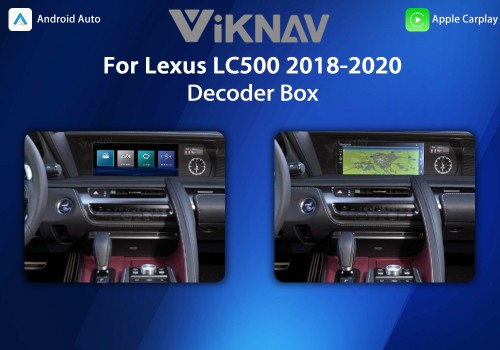 Viknav Linux System For Lexus LC500 2018-2020 Wireless Apple CarPlay Android Auto Only Support Original Car Screen