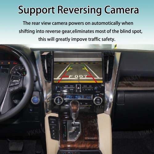 Viknav Linux System For Toyota Alphard 2020-2022 Wireless Apple CarPlay Android Auto Only Support Original Car Screen