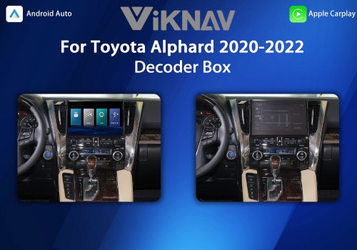 Viknav Linux System For Toyota Alphard 2020-2022 Wireless Apple CarPlay Android Auto Only Support Original Car Screen