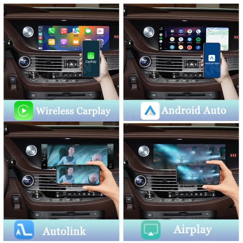 Viknav Linux System For Lexus LS 2005-2022 Wireless Apple CarPlay Android Auto Stereo Only Support Original Car Screen
