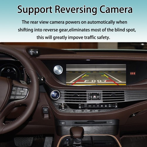Viknav Linux System For Lexus LS 2005-2022 Wireless Apple CarPlay Android Auto Stereo Only Support Original Car Screen