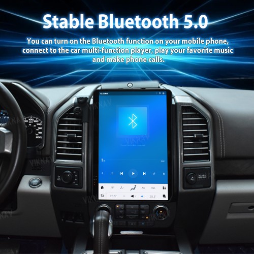 Viknav Upgrade Android Car Radio For Ford F150 2015-2020 Wireless Carplay 14.4 inch Touch Screen GPS Navigation Multimedia player Auto Stereo Head Unit(128GB)