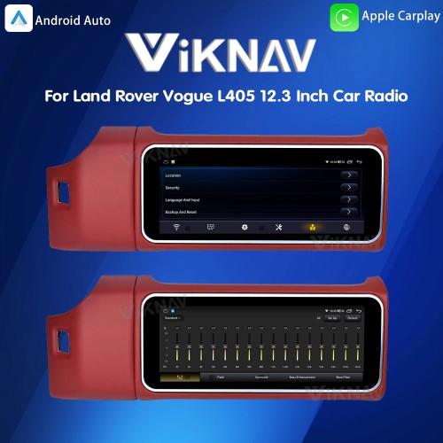 12.3 Inch Touch Screen Car Radio For Land Rover Range Rover Vogue L405 2013-2017 Multimedia Player GPS Navigation Head Unit (Red)