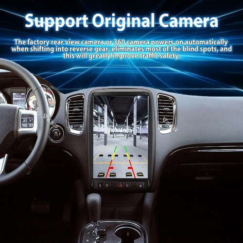 Viknav 13.8 inch Car Radio For Dodge Durango 2011-2013 Wireless Carplay Android 13 Touch Screen Tape Recorder Head Unit Multimedia Player