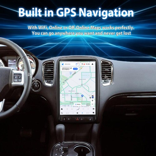 Viknav 13.8 inch Car Radio For Dodge Durango 2011-2013 Wireless Carplay Android 13 Touch Screen Tape Recorder Head Unit Multimedia Player