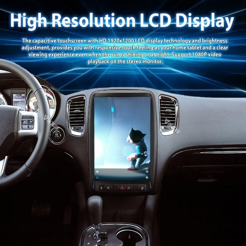 Viknav 13.8 inch Car Radio For Dodge Durango 2011-2013 Wireless Carplay Android 13 Touch Screen Tape Recorder Head Unit Multimedia Player