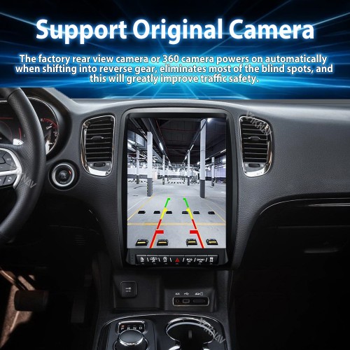 Viknav 13.8 inch Car radio For Dodge Durango 2014-2016 Wireless Carplay Android 13 Touch Screen Tape Recorder Head Unit Multimedia Player