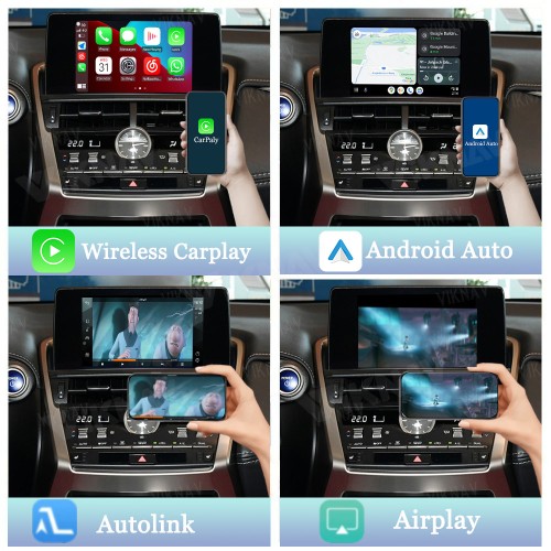 Viknav Linux System For Lexus NX 2015-2020 Wireless Apple CarPlay Android Auto Stereo Only Support Original Car Screen