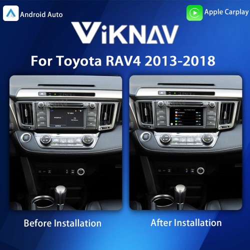 Viknav Linux System For Toyota RAV4 2013-2018 Decoder Box Wireless Apple CarPlay Android Auto Only Support Original Car Screen