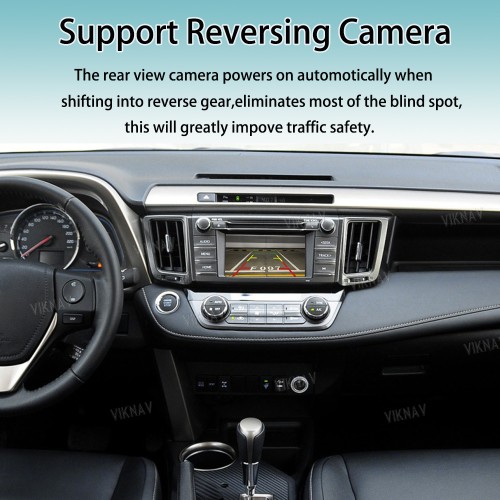 Viknav Linux System For Toyota RAV4 2013-2018 Decoder Box Wireless Apple CarPlay Android Auto Only Support Original Car Screen