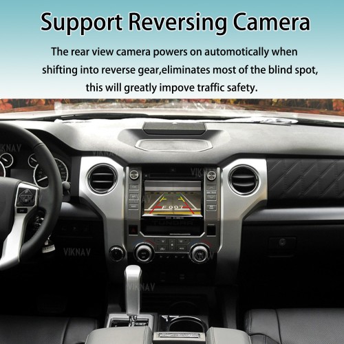 Viknav Linux System For Toyota Tundra 2014-2017 Decoder Box Wireless Apple CarPlay Android Auto Only Support Original Car Screen