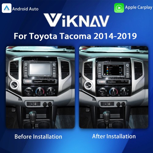 Viknav Linux System For Toyota Tacoma 2014-2019 Decoder Box Wireless Apple CarPlay Android Auto Only Support Original Car Screen