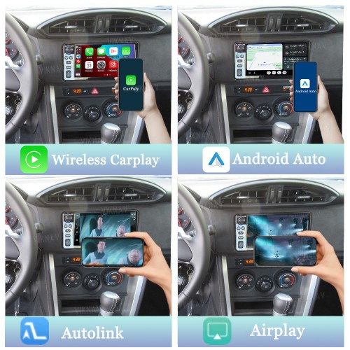 Viknav Linux System For Toyota 86 86GR 2014 2017 Decoder Box Wireless Apple CarPlay Android Auto Only Support Original Car Screen