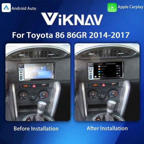 Viknav Linux System For Toyota 86 86GR 2014 2017 Decoder Box Wireless Apple CarPlay Android Auto Only Support Original Car Screen