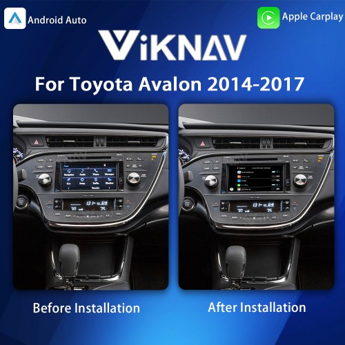 Viknav Linux System For Toyota Avalon 2014-2017 Decoder Box Wireless Apple CarPlay Android Auto Only Support Original Car Screen
