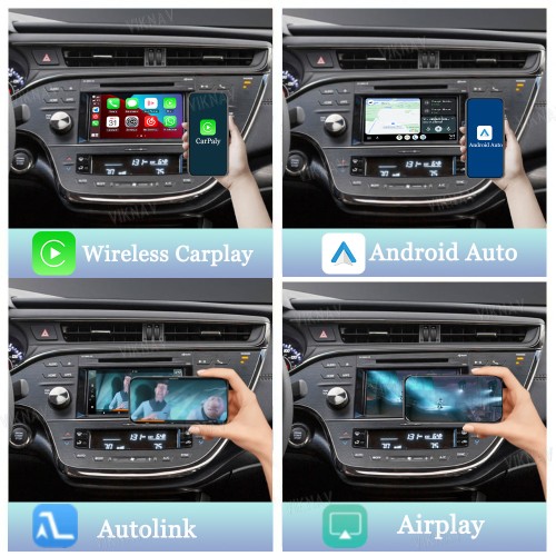 Viknav Linux System For Toyota Avalon 2014-2017 Decoder Box Wireless Apple CarPlay Android Auto Only Support Original Car Screen