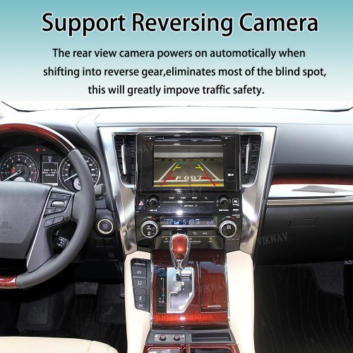 Viknav Linux System For Toyota Alphard 2015-2019 Decoder Box Wireless Apple CarPlay Android Auto Only Support Original Car Screen