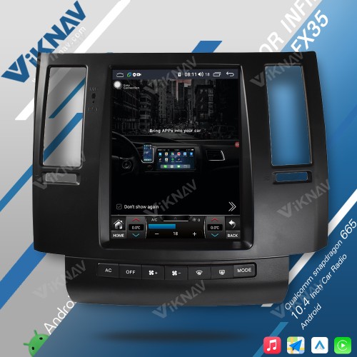 Viknav Car Autoradio Multimedia Player Tesla Style For Infiniti FX35 2003-2007 Car Stereo Radio GPS Navigation Head Unit(128GB)