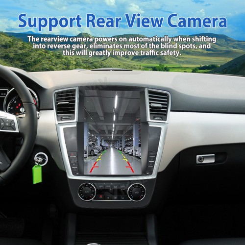 Viknav 12.3 Inch Android Car Radio For  Mercedes Benz ML GL 2012-2015 Stereo Multimedia Player GPS Navigation( 128GB）