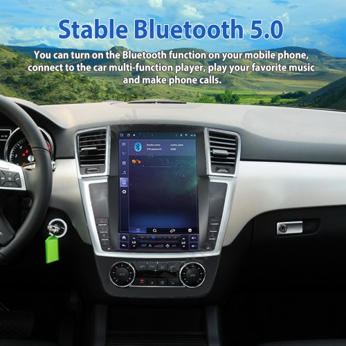 Viknav 12.3 Inch Android Car Radio For  Mercedes Benz ML GL 2012-2015 Stereo Multimedia Player GPS Navigation( 128GB）