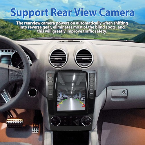 Viknav 12.3 Inch Android Car Radio For  Mercedes Benz ML GL 2005-2011 Stereo Multimedia Player GPS Navigation( 128GB）